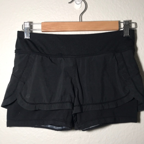 Athleta Shorts Athleta 2 In Pulse Shortie Black Poshmark